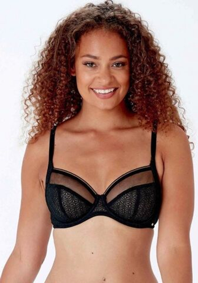 Бюстгальтер с мягкой кружевной чашкой Delicate Lace (Размер: 32G) (Цвет: черный)