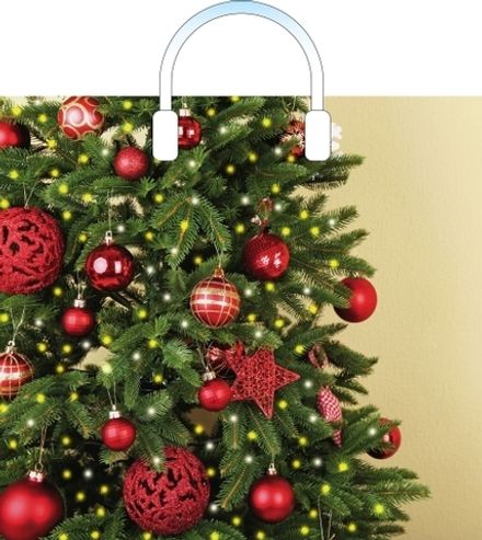 Новогодние пакеты "Мерцание" 38х34+3см 90мкм (10/150шт)