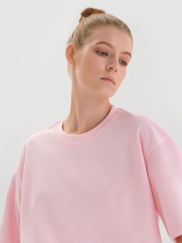 Футболка плотная Розовая - фото 4