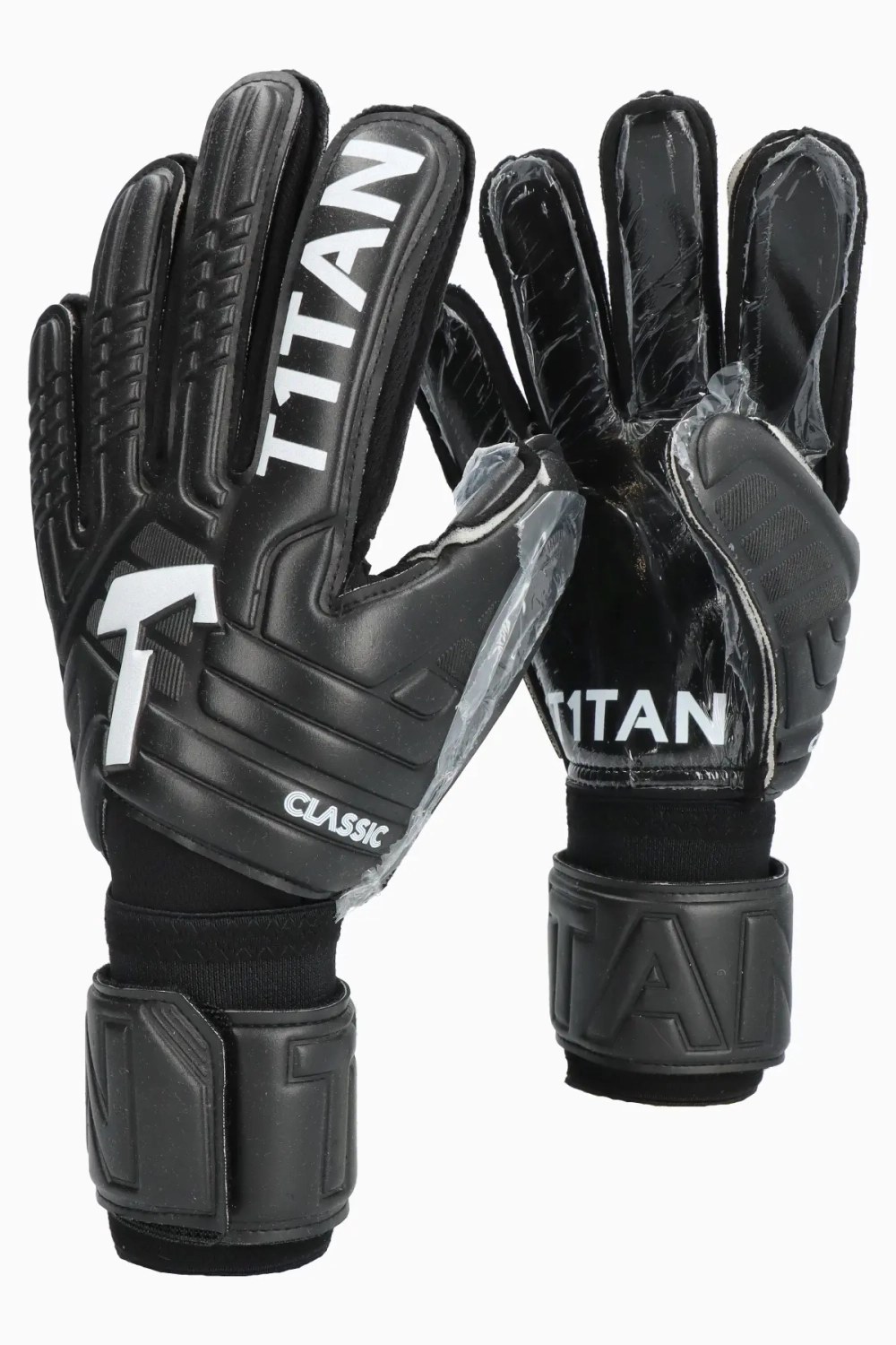 Вратарские перчатки T1TAN Classic 1.0 Black-Out - черный