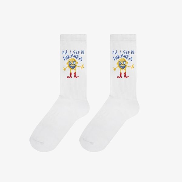 Носки Darkness белые - фото 1