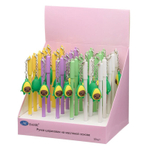 Ручка шариковая, масляная, Basir, синие чернила, серия "Авокадо", с брелоком, 30 шт