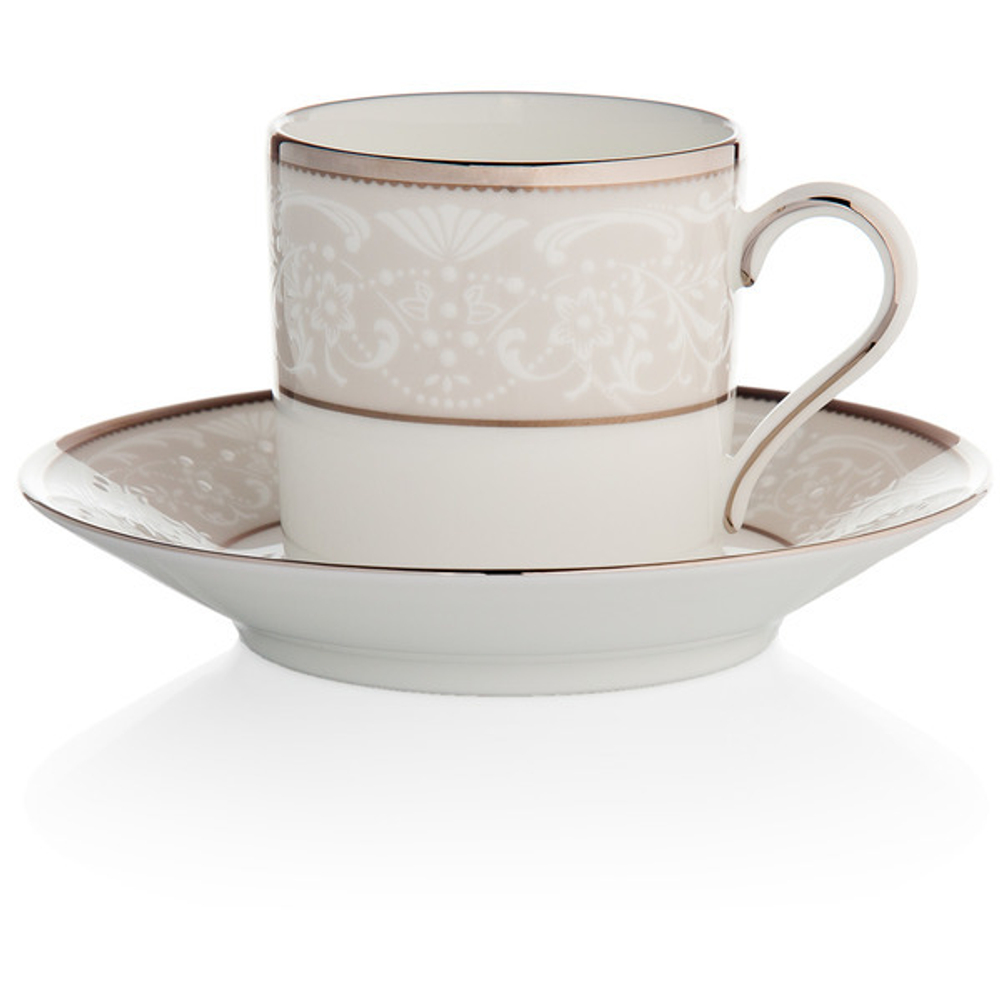 Чашка кофейная с блюдцем Noritake Серебряный дворец 90мл