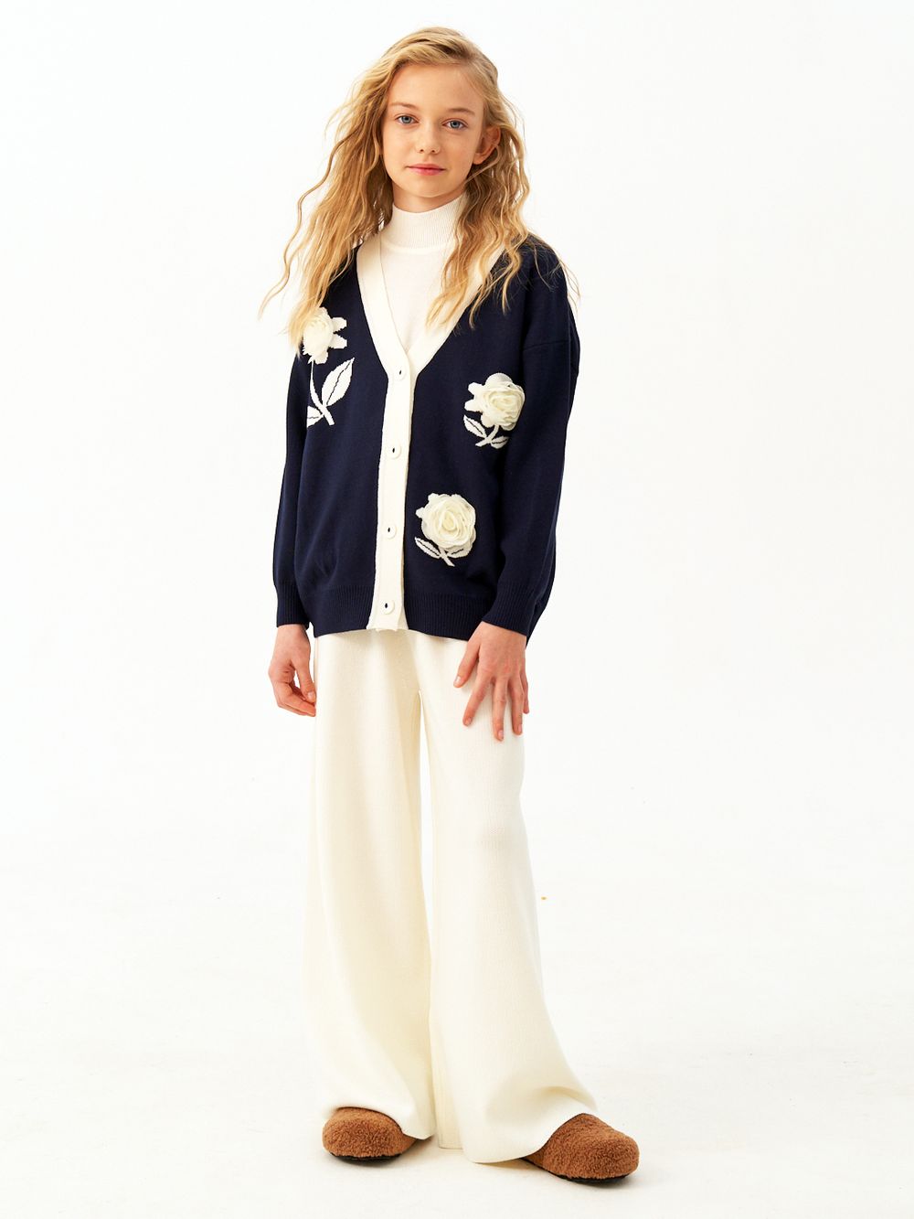 Кардиган для девочки AT1413 синий