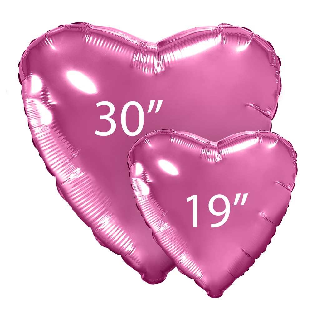 Сердце 30" Розовый пион Agura