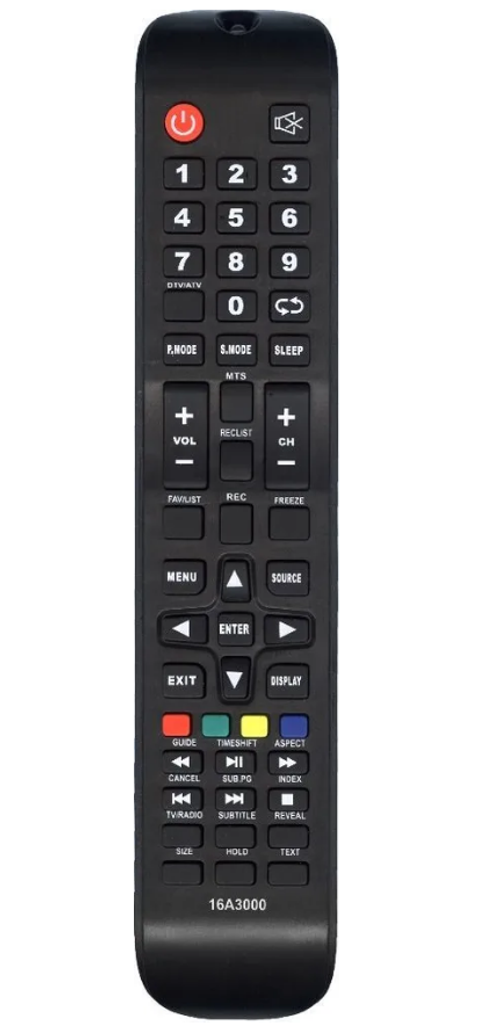 Пульт для DEXP/SHIVAKI/CENTEX/HYUNDAI/ECON 16A3000 Универсальный