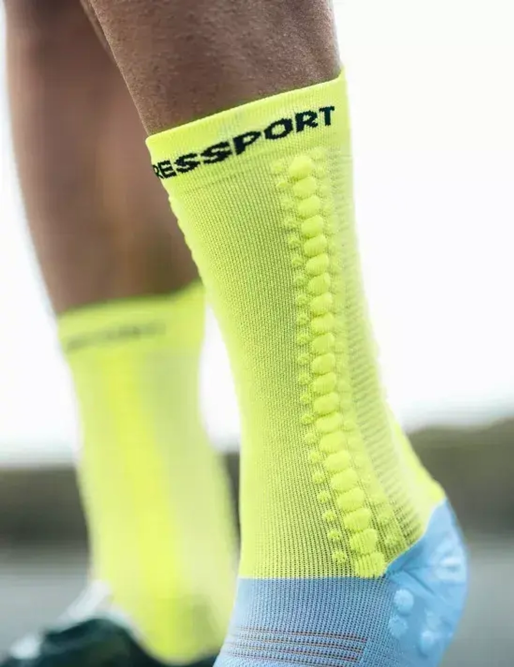 Носки Pro Racing Socks V4.0 Bike White Safe Yellow