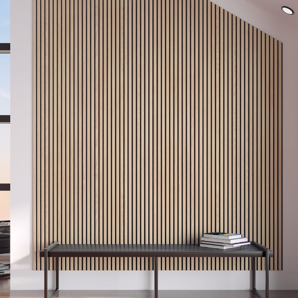 Панель Стеновая Акустическая Comfort (Комфорт), Базис, Дуб Снежный, 2780х600х9 мм