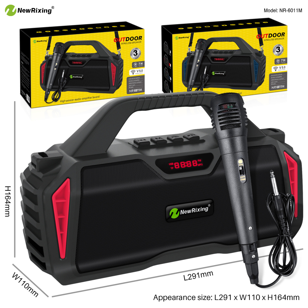 Беспроводная колонка NewRixing NR-6011M караоке