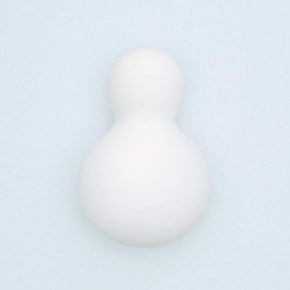 Белый вибратор Iroha Yukidaruma (Цвет: белый)