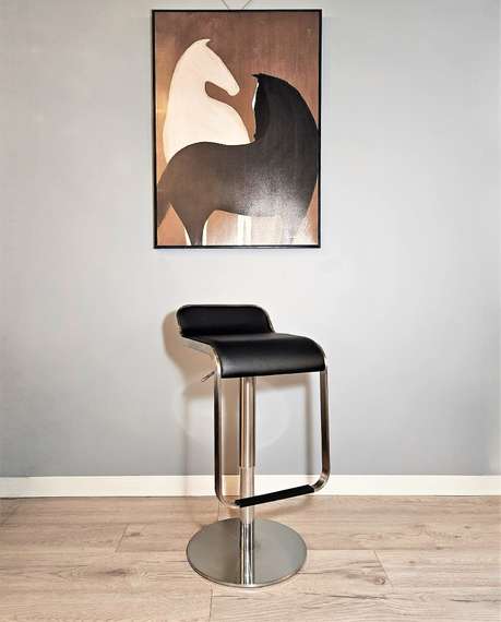 Регулируемый барный стул Lem, 52-78 см, черный