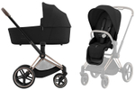 Коляска 3 в 1 Cybex Priam IV Rosegold complete и автокресло Cloud T i-Size Cozy Beige Plus Sepia Black