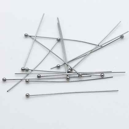 Штифт с шариком, сталь, размер 40 мм, толщина 0,5 мм, цена за 20 шт