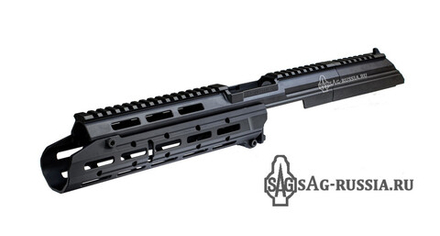 SAG — шасси МК3.1 для АК/Сайга/Вепрь - 5 M-Lok с прорезью (материалы: алюминий - T7051, легированная сталь, цвет: чёрный)