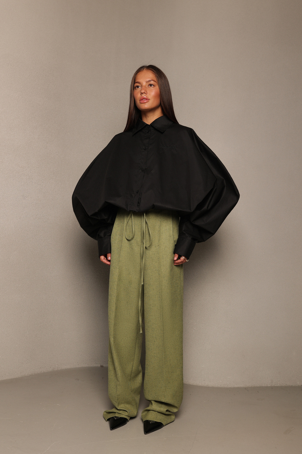 Рубашка О-силуэта