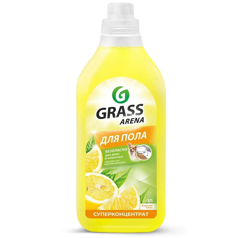 GRASS Моющее средство "Arena" Аромат Лимона флакон 1 л., блок 8шт., ГРАСС