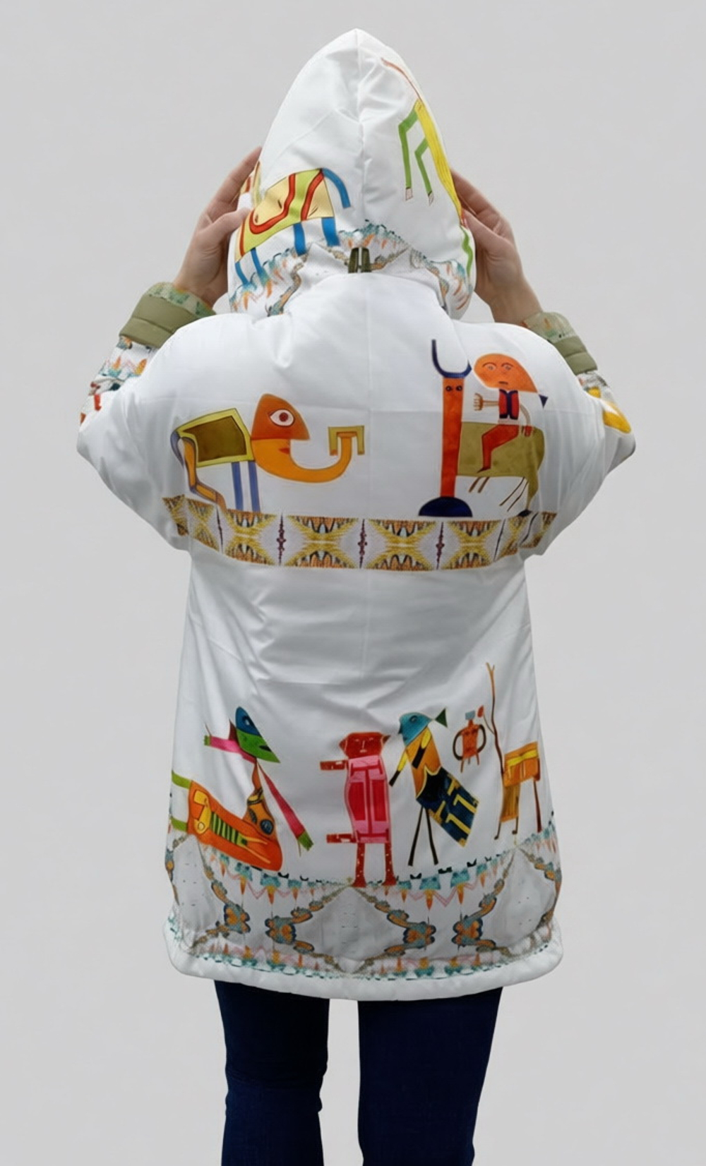 Двусторонняя куртка «Прелюдия к цивилизации», по мотивам одноименной картины Виктора Браунера