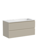 Тумба с раковиной Sancos Snob R 100 см SNR100RCE правая, beige soft