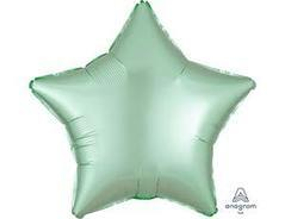 А 19" Звезда, Сатин, Mint Green (Мятный), 1 шт.