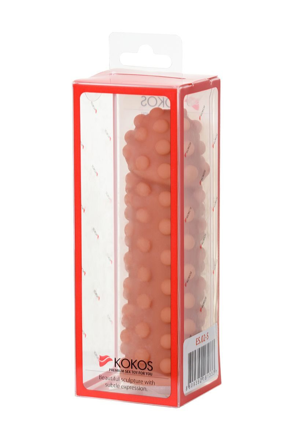 Насадка на фаллос с бугорками по поверхности Extreme Sleeve 002 M-size - 14,7 см. (Цвет: телесный)