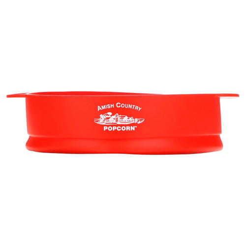 Amish Country Popcorn, Силиконовый попкорн для микроволновой печи, красный, 4 шт.