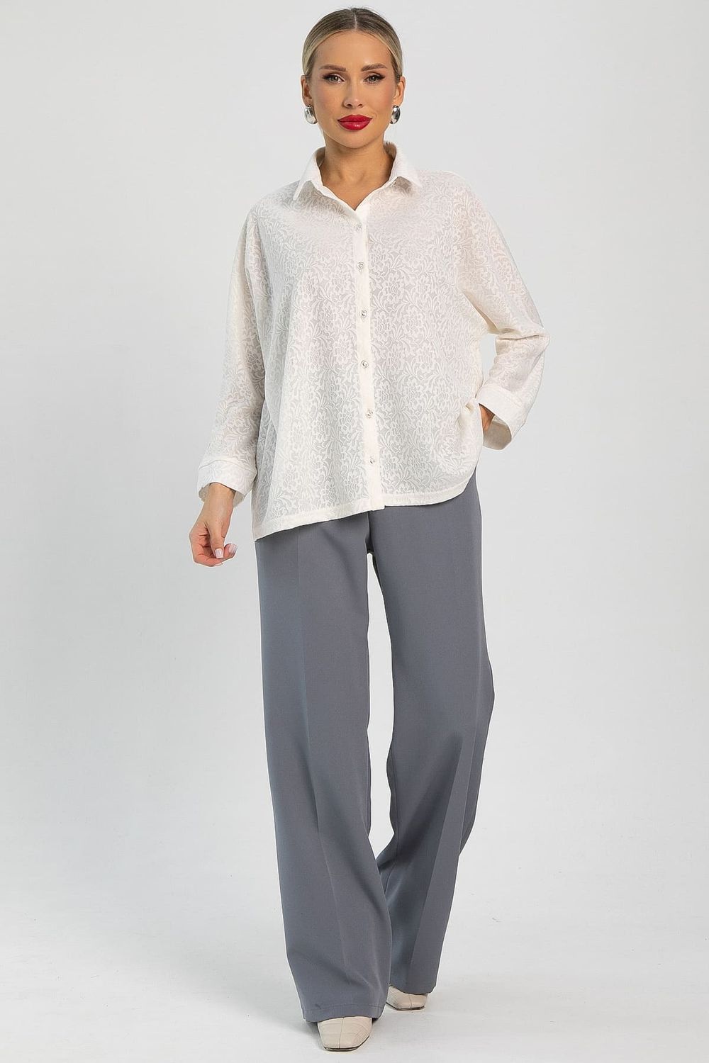 Рубашка кружевная Маринара (белая) Б14252-10М LT Collection