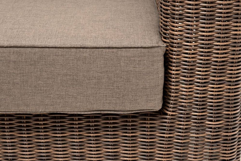 "Боно" лаунж-зона из искусственного ротанга, цвет коричневый