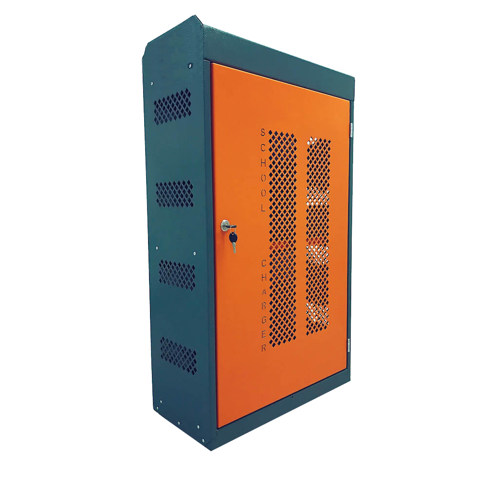 Навесной шкаф с USB выходами для зарядки 32 планшетов