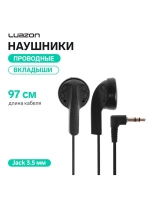 Наушники Luazon VBT 1.0, вкладыши, чёрные