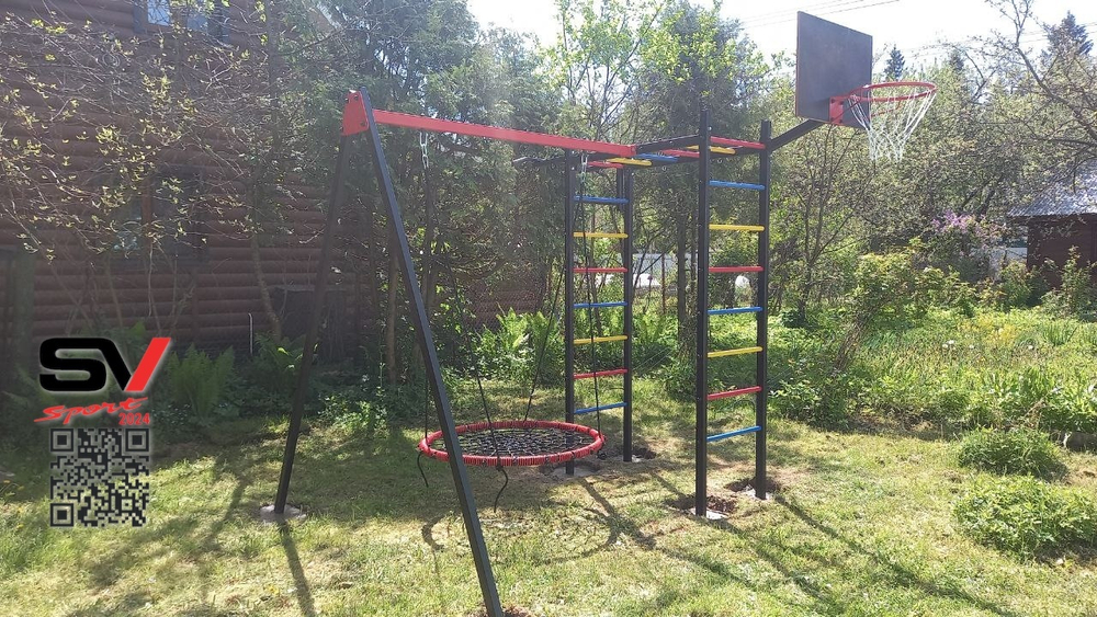 Монтаж уличного спортивно-игрового комплекса Sv Sport