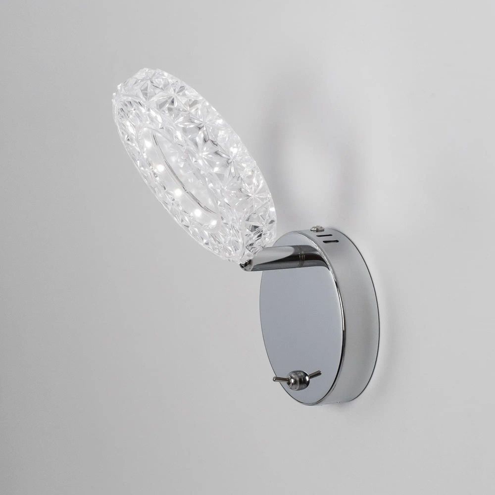 Citilux Кристалино CL559511 LED Спот поворотный с выключателем Хром