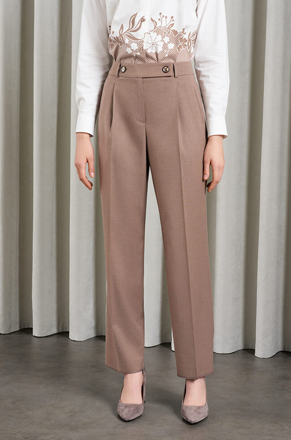 3994 Брюки женские (капучино)