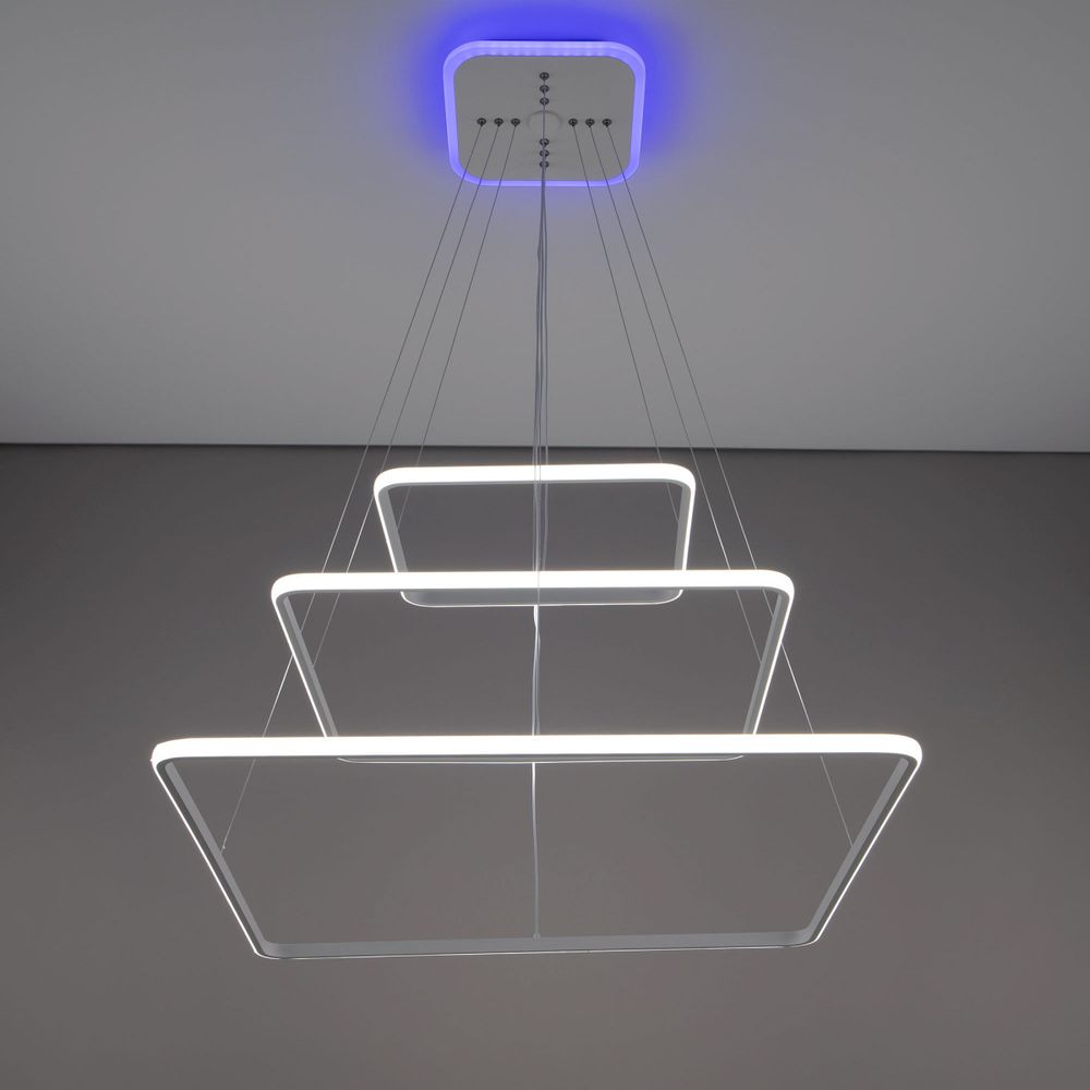Citilux Неон Смарт CL731AK110E Умная подвесная люстра Белая