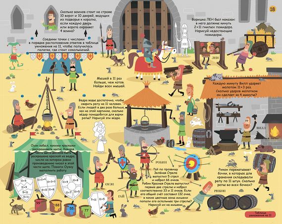 Большой активити - альбом. Таблица умножения