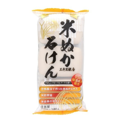 Мыло для лица, рук и тела Рисовые отруби Max Soap 3x100г