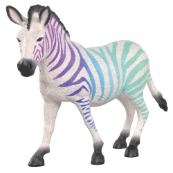 Schleich - Зебра с радужным рисунком 90th Anniversary Edition 72265