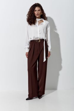 Блуза из шифона цвета айвори