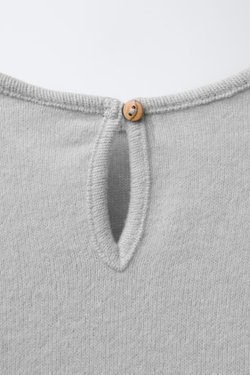 ZARA ФУТБОЛКА SOFT TOUCH, СВЕТЛО-СЕРЫЙ