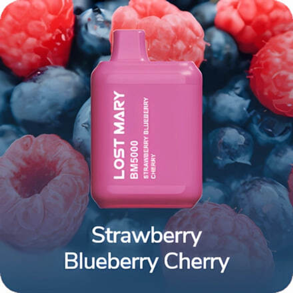Lost mary BM5000 - Strawberry Blueberry Cherry (5% nic)