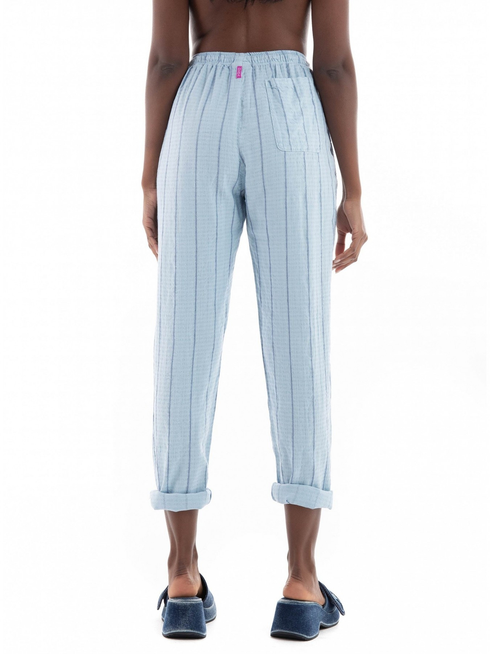 Брюки женские изо льна и вискозы Linen Straight Pants DEHA