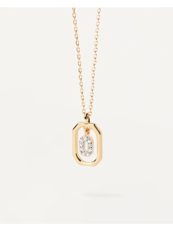 Колье женское PDPaola Мини-Буква O серебро 925 пробы покрытое золотом 750 пробы CO01-526-U