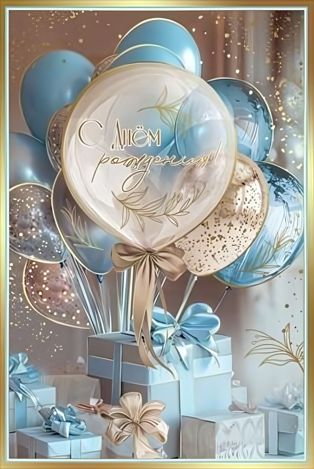 Открытка А5 "С Днём рождения!" 50000519