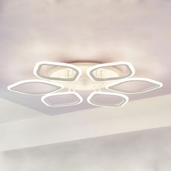 Citilux Ромби Смарт CL236A160E RGB Умная люстра Белая