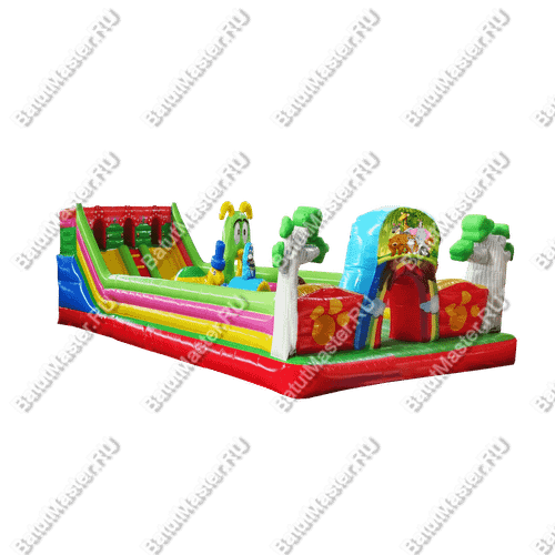 Коммерческий надувной батут "Лесные истории" 10*6*3,5 м