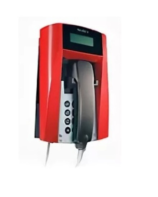 Взрывозащищенный телефон FernTel IP4 Zone 2 черный/красный с бронированным кабелем