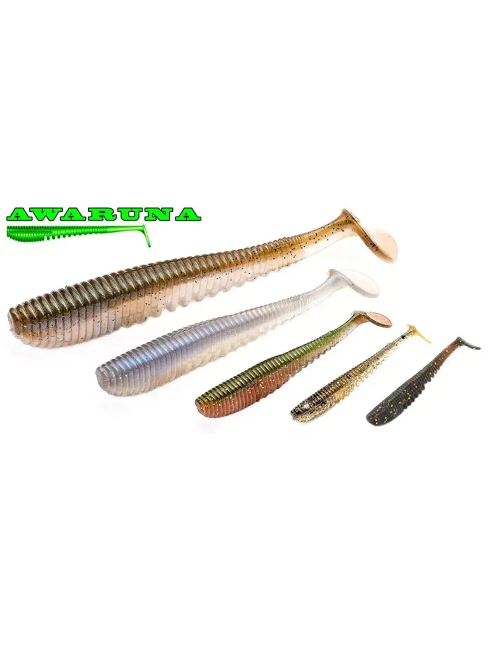 Виброхвост Awaruna,4.0'',101,6мм,10,7гр,цвет 203,5 шт/уп.