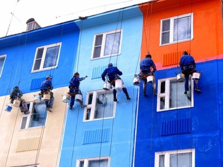 Покраска фасада