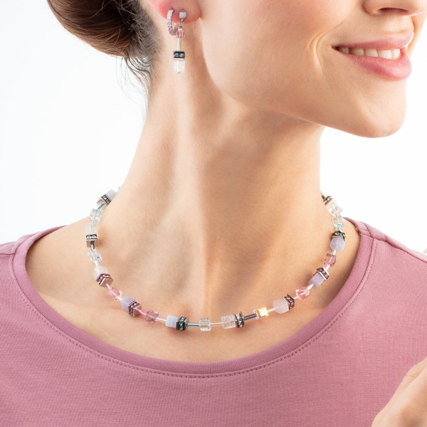 Серьги Coeur de Lion Hoop Rose-Silver 15мм 0146/23-1917