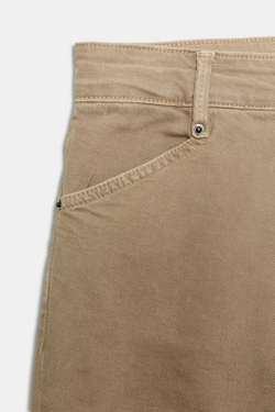 ZARA ДЖИНСЫ WIDE LEG С ВЫСОКОЙ ПОСАДКОЙ — ZW COLLECTION, ПЕСОЧНЫЙ