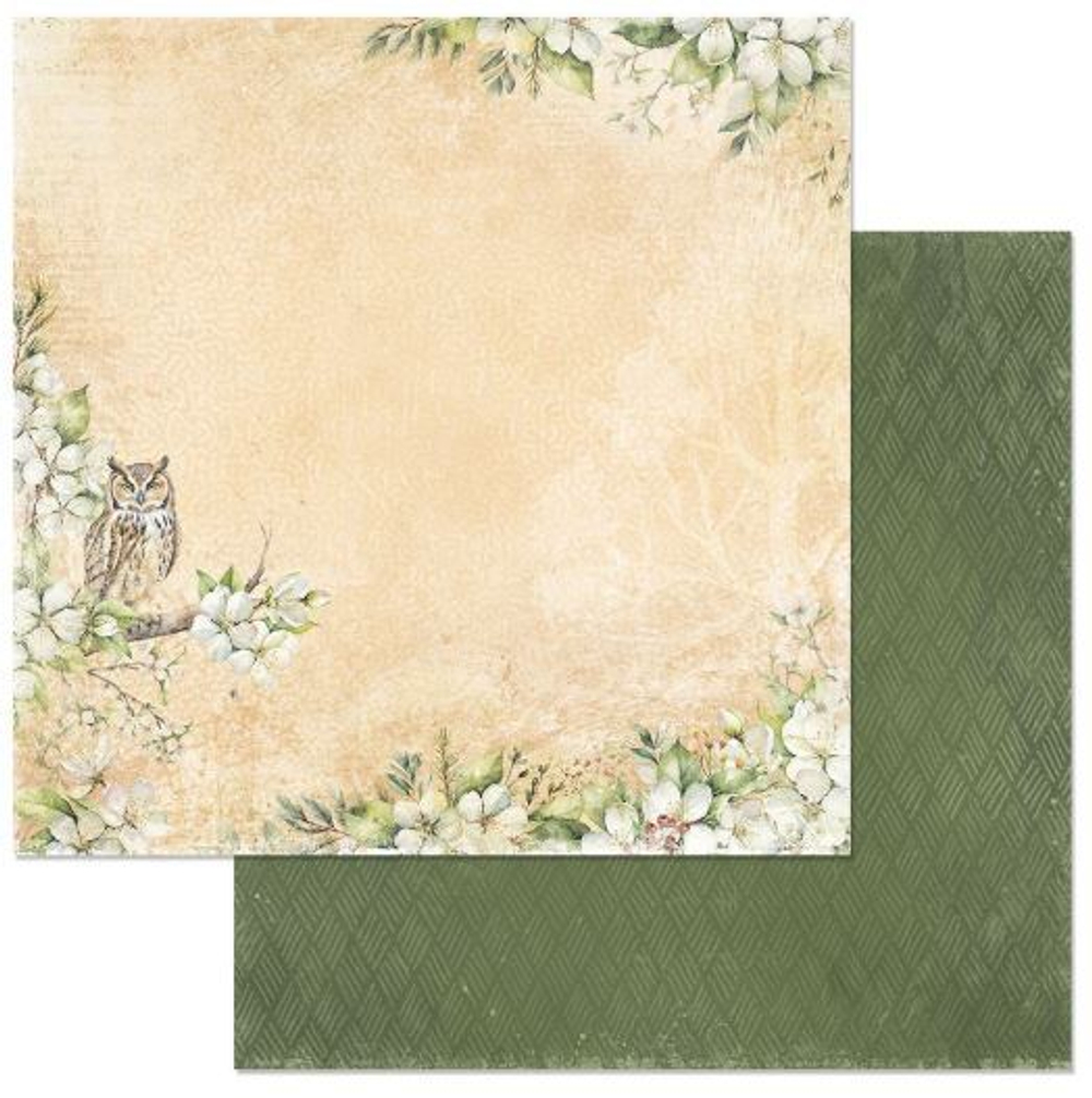 Бумага "На лесной опушке. Мудрый филин" (ScrapMania)